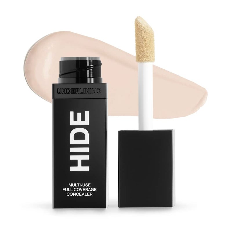 HIDE Liquid Concealer Medium to Full Coverage Concealer for Blemishes Under Eye Dark Circles  Scars Oil Free Concealer Chiffon See Shade Finder 05 fl oz
